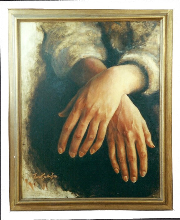 Oil painting: Hands Number 1
