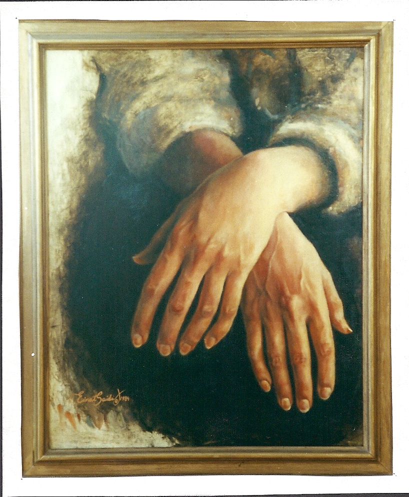 Oil painting: Hands Number 1
