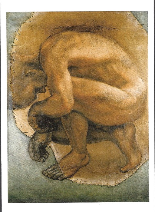 Oil painting: Don't want to fight