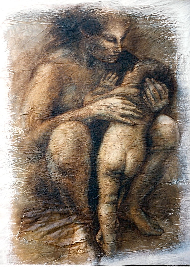 Oil painting: Mother And Child
