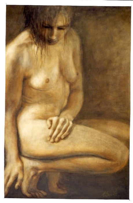 Oil painting: Quiet Moment
