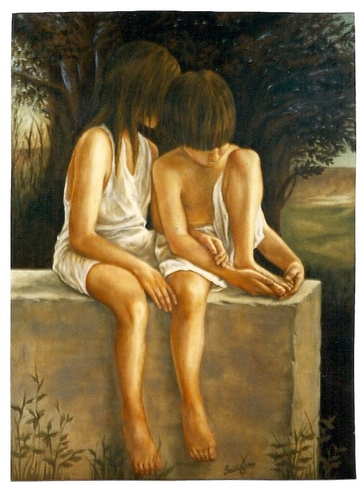 Oil painting: Our Place