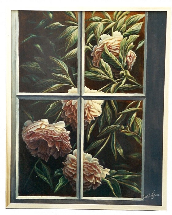 Oil painting: Through My Window