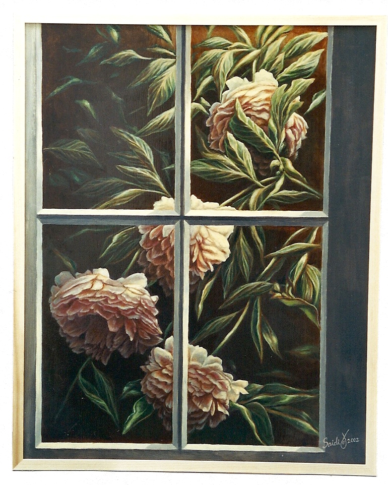 Oil painting: Through My Window