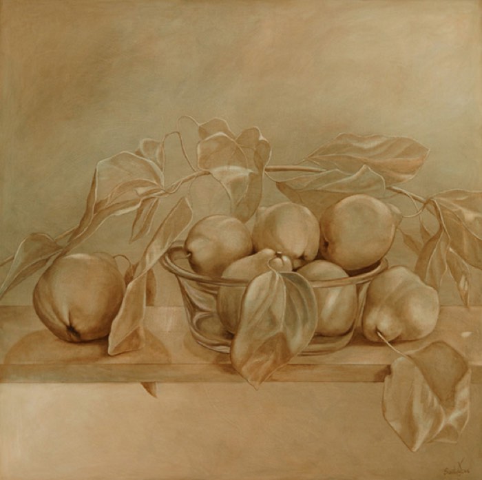 Oil painting: Fine time for seven