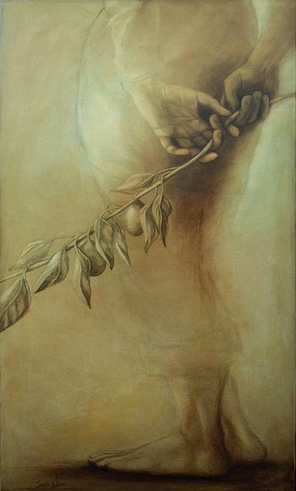 Oil painting: The patient of passion
