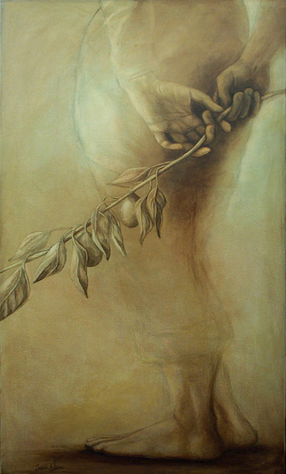 Oil painting: The patient of passion