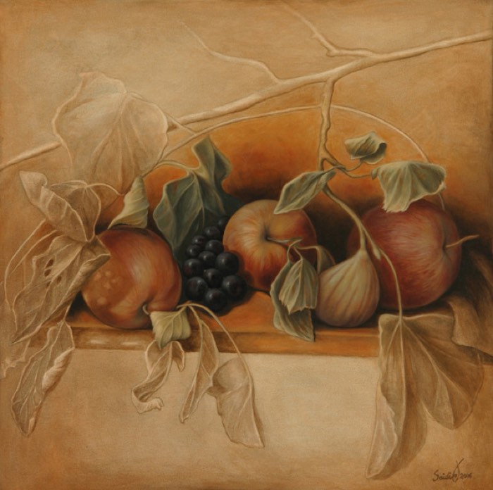 Oil painting: Summer songs of hunger