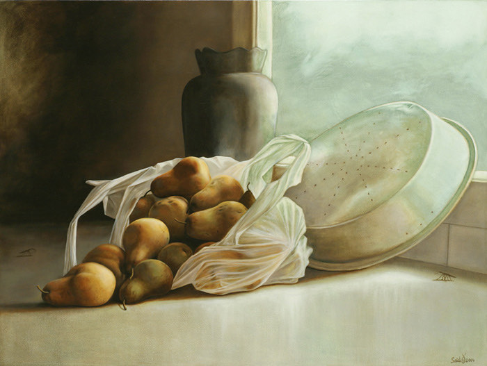 Oil painting: Unexpected call
