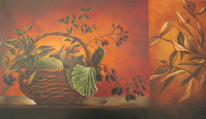 Oil painting: Red september