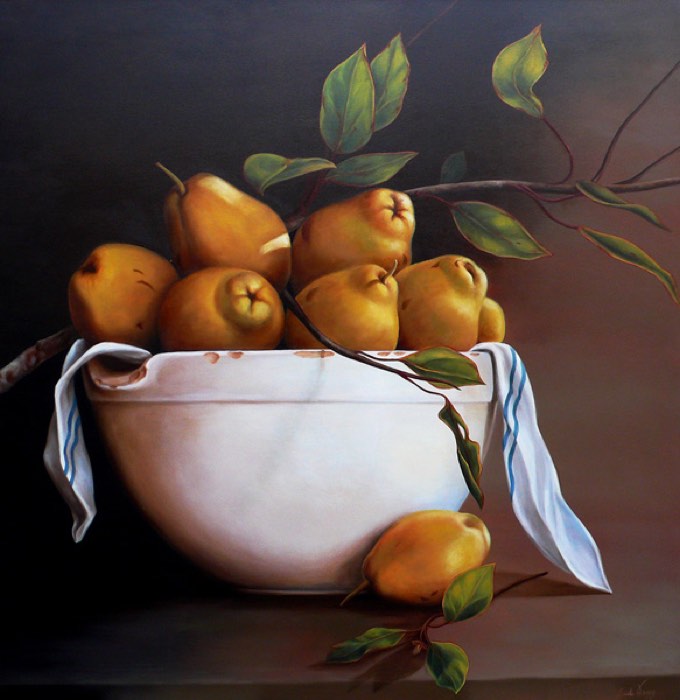Still life oil painting: Medici Gardens