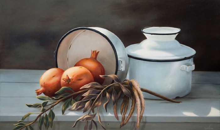 Oil painting: Eastern glow